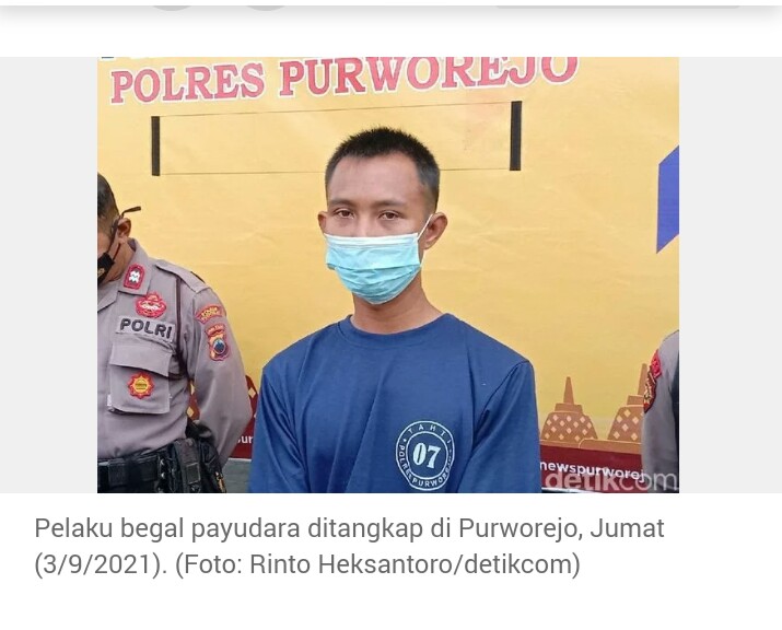 Begal Payudara Ditangkap di Purworejo