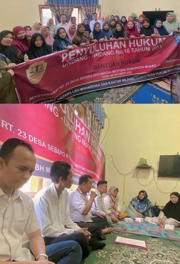 LBH Mahardika Edukasi Warga Desa Sebapo soal Hak Bantuan Hukum
