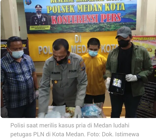 Lelaki yang Meludahi Petugas PLN Dipolisikan